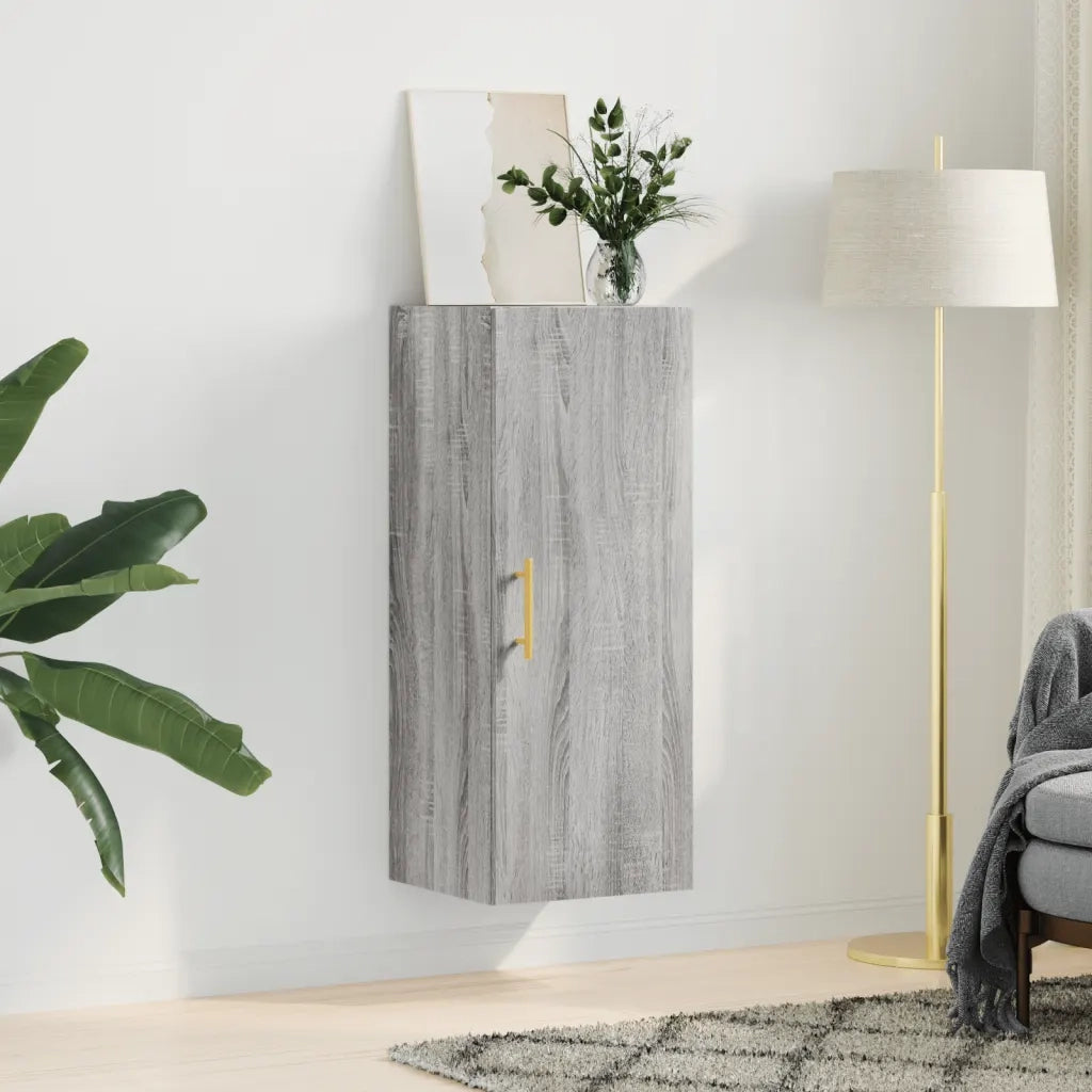 Mobile a Parete Grigio Sonoma 34,5x34x90 cm 828850