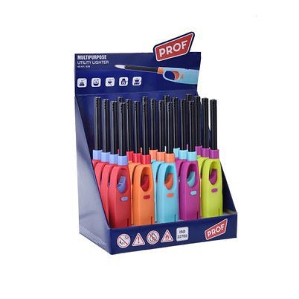 Trade Shop - Set 20 Pz Accendino Accendigas Multiuso Multipurpose Utility Lighters 40411639 -