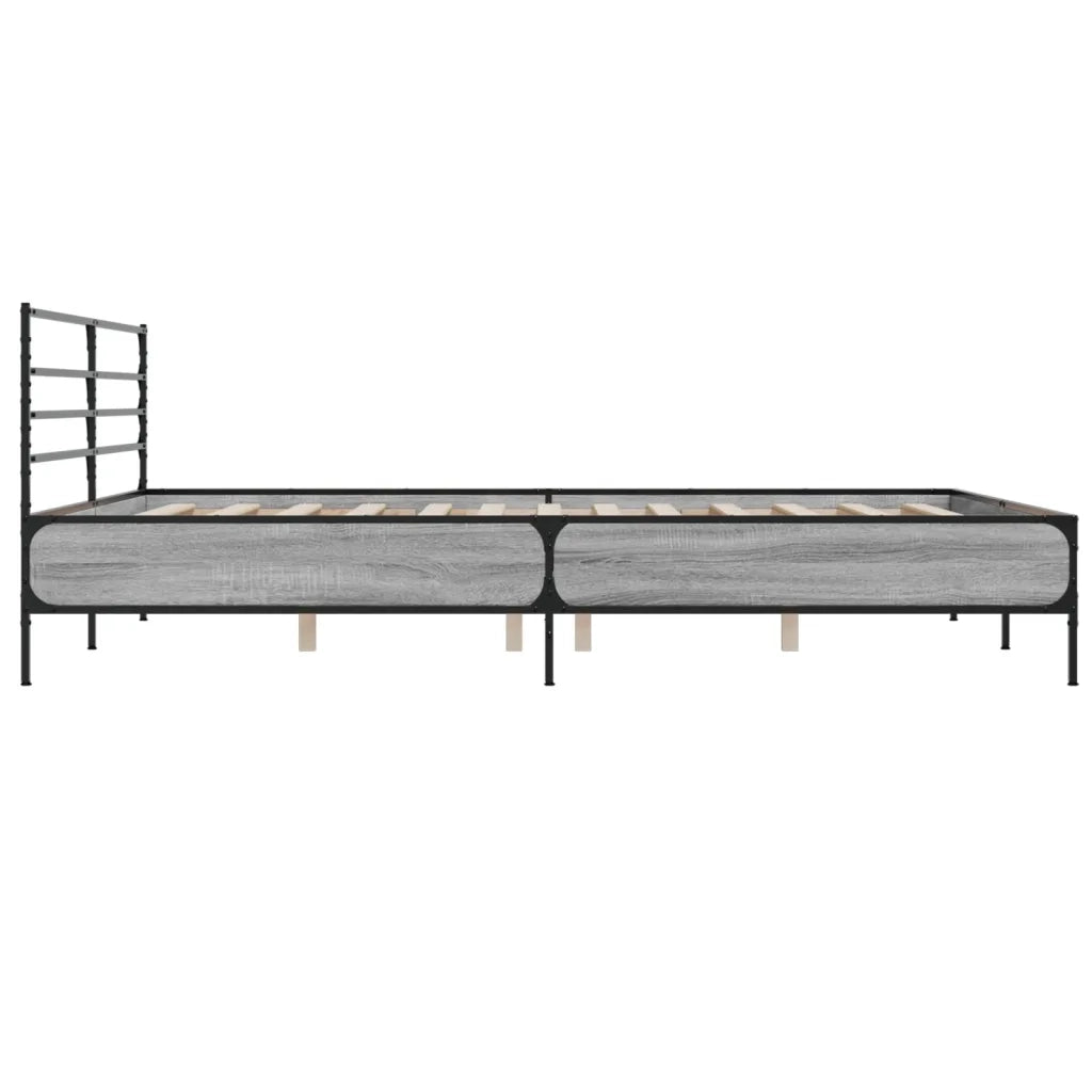 Giroletto Grigio Sonoma 200x200 cm in Legno Multistrato Metallo 3280065