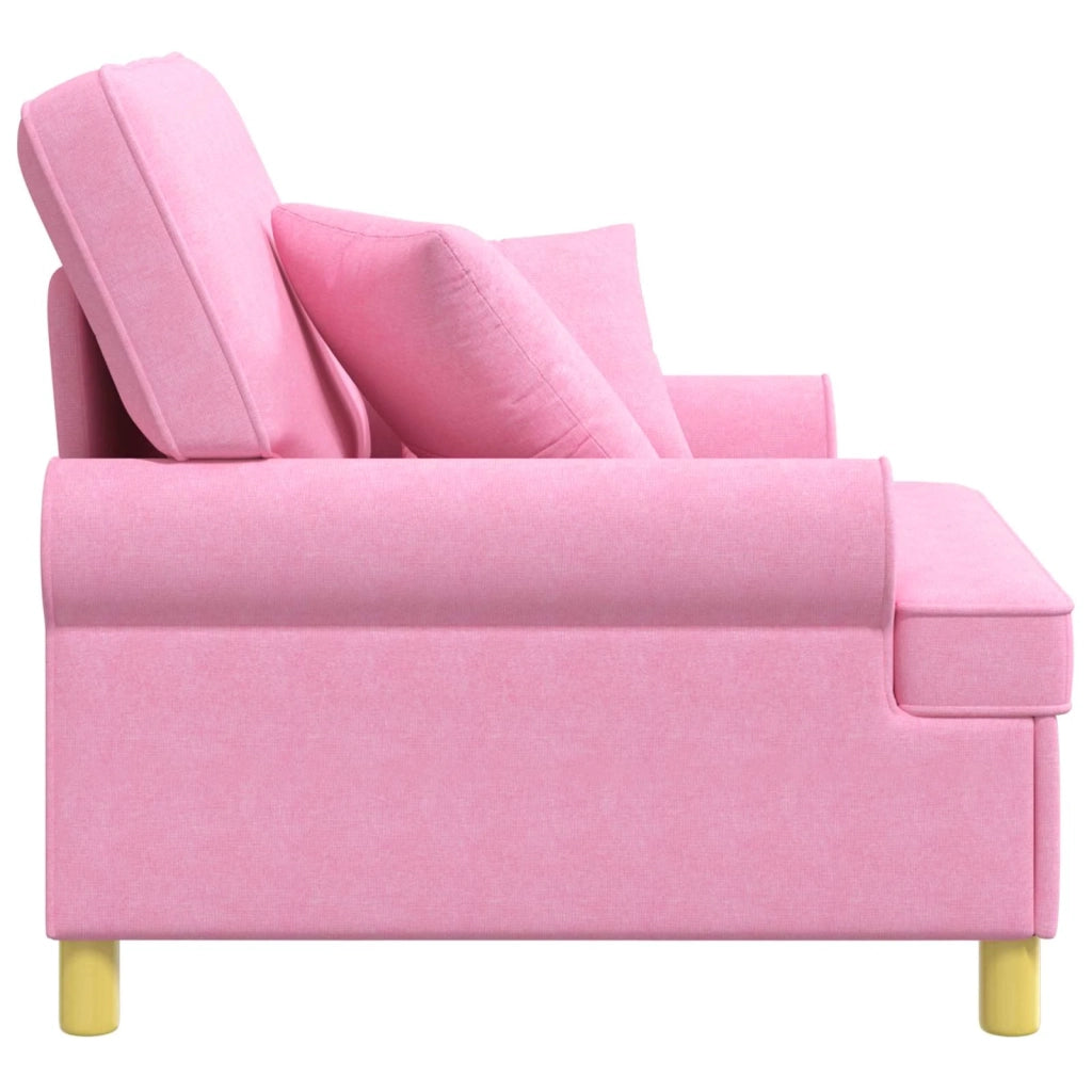 Poltrona XL con Cuscini Rosa Tessuto 42043494