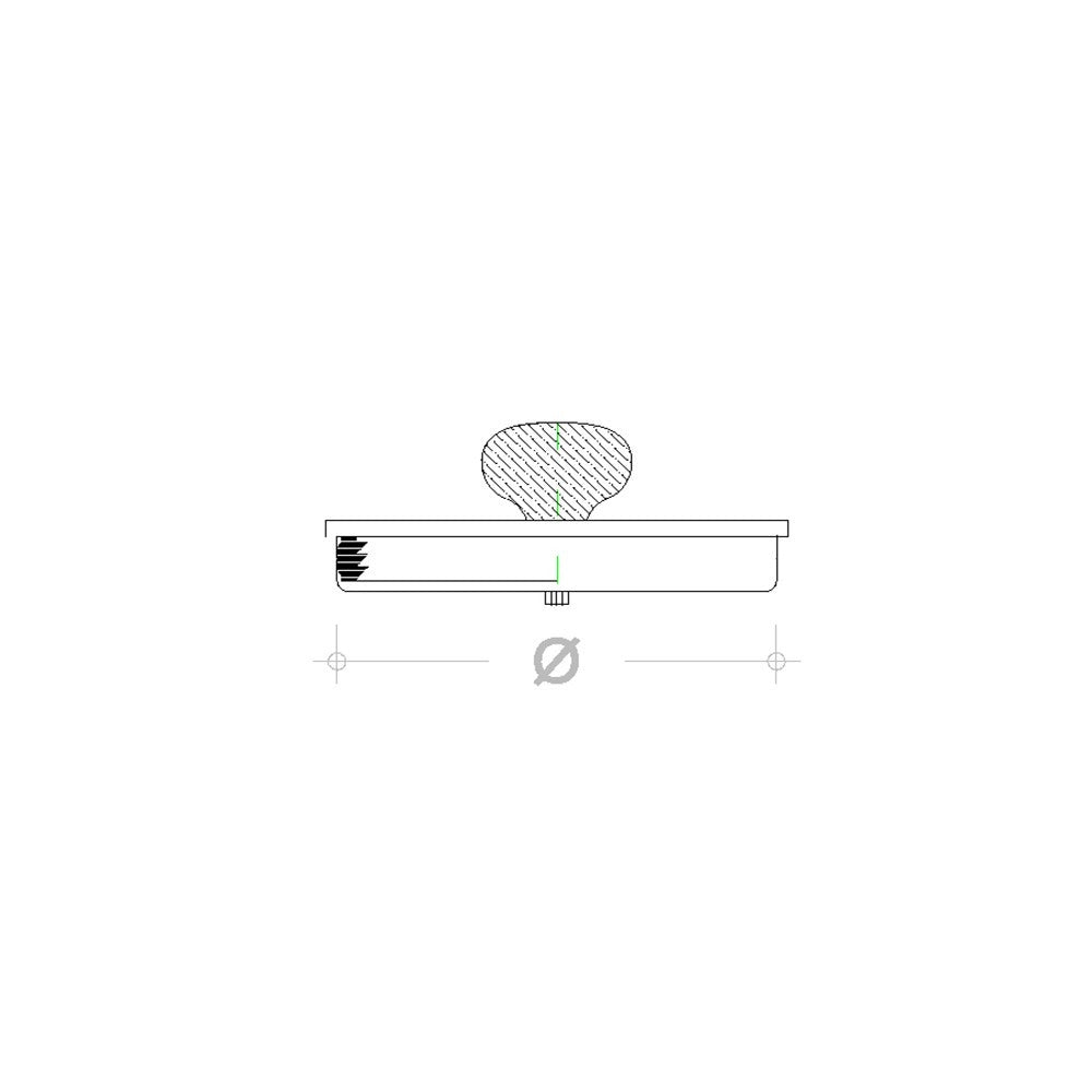 Tappo inox 130mm per ispezione con guarnizione