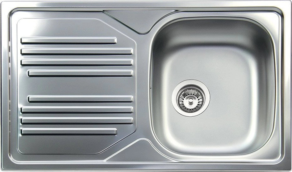 Lavello da incasso in acciaio inox 1 vasca a destra dimensioni 86x50 cm tm861ilpc apell