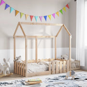 Giroletto Casetta per Bambini 70x140 cm Legno Massello di Pino