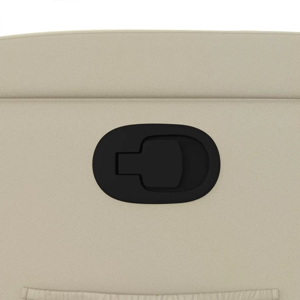 Divano Sedia-Poltrona Reclinabile Crema in Similpelle 990879