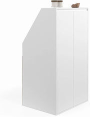 TOMI Armadio a 2 ante inclinate 60 x 50 x 110/70 cm bianco