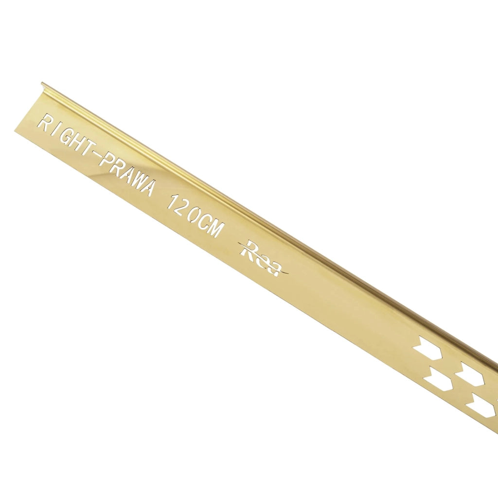 Profilo Doccia Pendenzato 120cm Gold destra