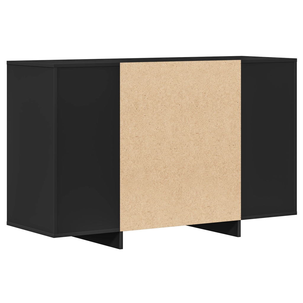Sideboard Nero 120x41x75 cm in Legno ingegnerizzato