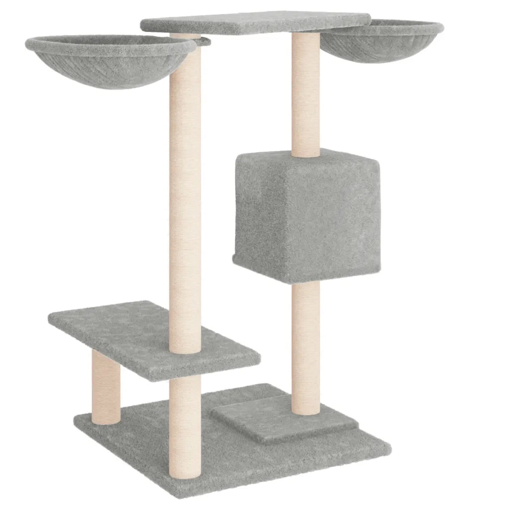 Albero per Gatti con Tiragraffi Grigio Chiaro 82 cm CFW4911490
