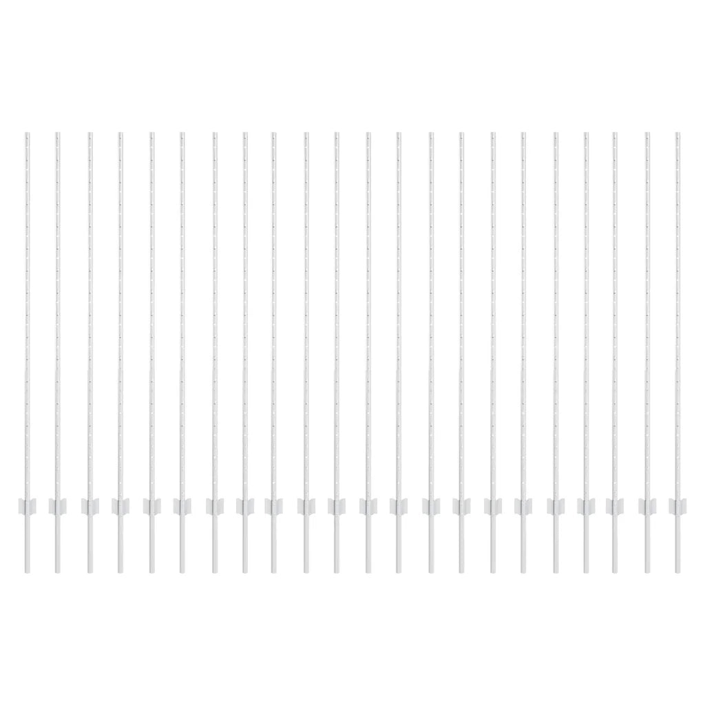 Palo della recinzione 22 pcs Argento 200 cm Acciaio 3335960