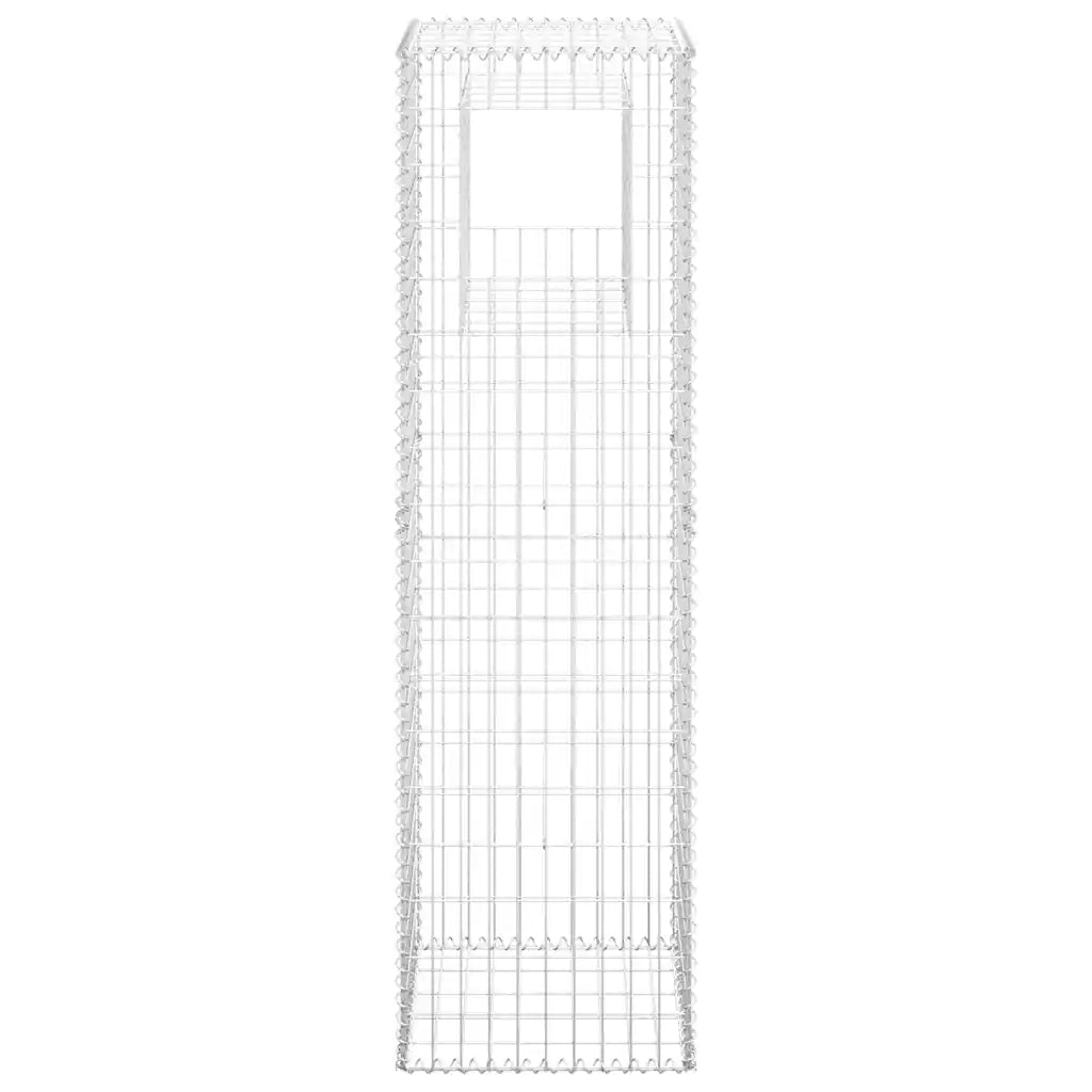 Cesto a Gabbione a Torre 50x50x180 cm in Ferro 151272
