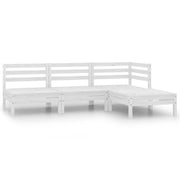 Set di mobili da giardino mobili da esterno 4 pezzi legno di pino massiccio bianco 02_0016237