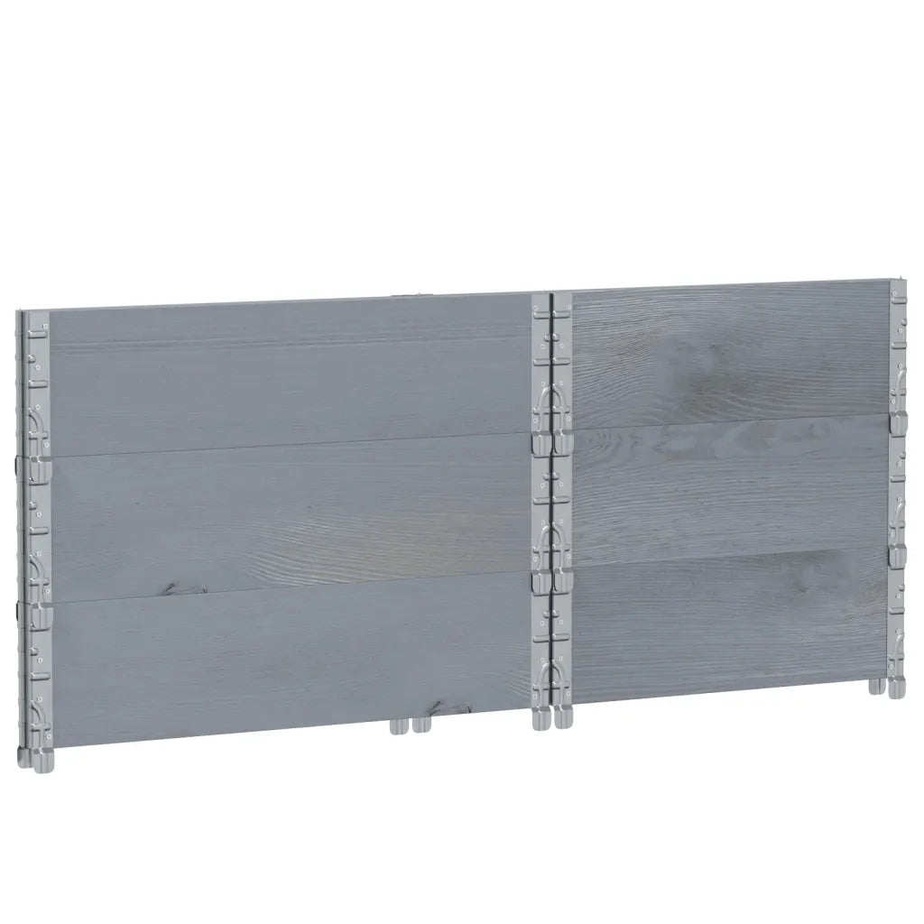 Fioriera da Giardino Grigia 80x60 cm Legno Massello di Pino 3295421