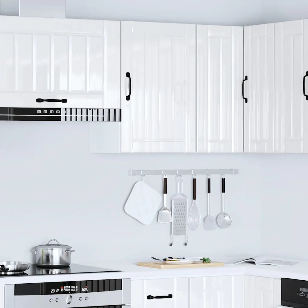 Pensile da Cucina Lucca Bianco Lucido in Legno Multistrato