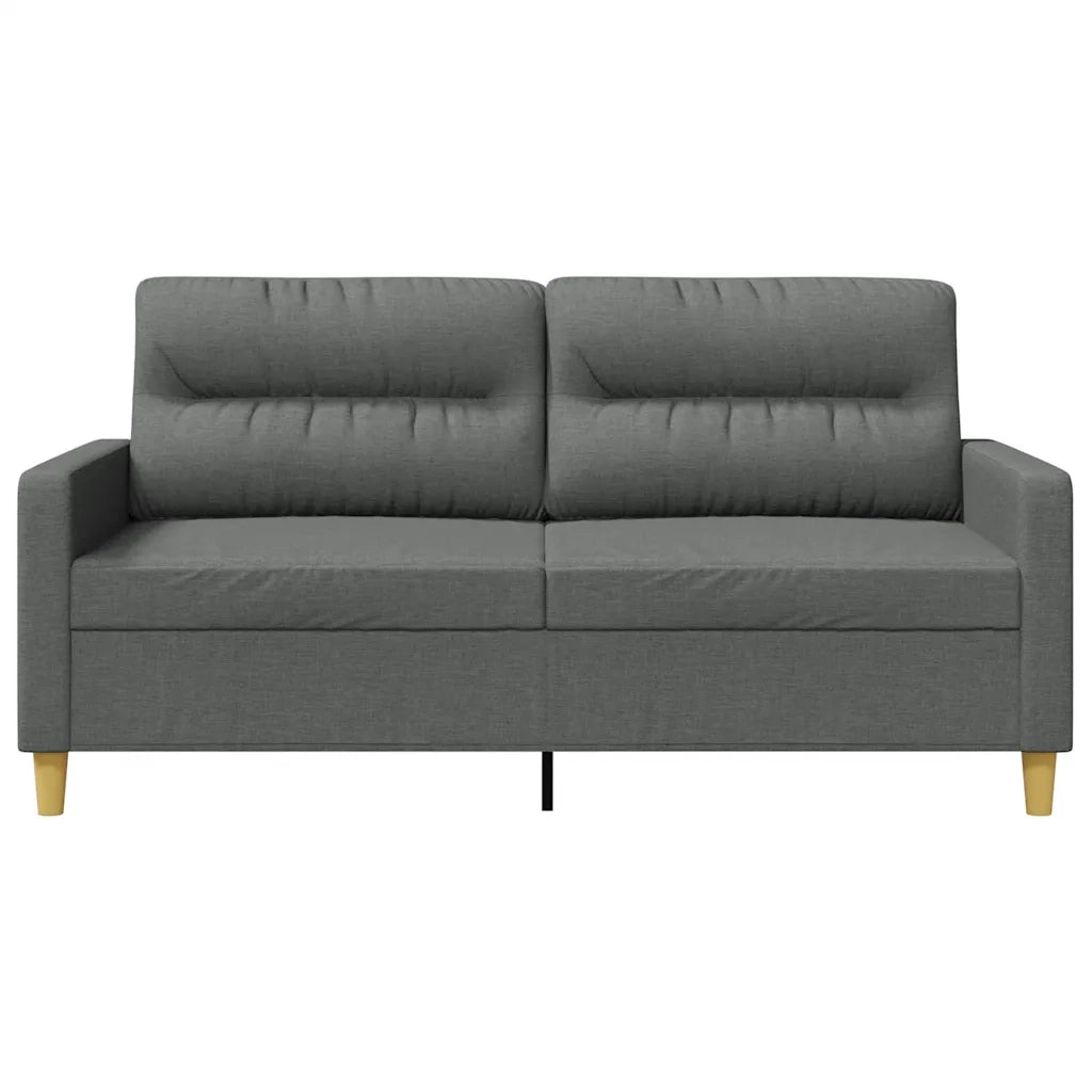 Divano a 2 Posti Grigio Scuro 140 cm in Tessuto 359236