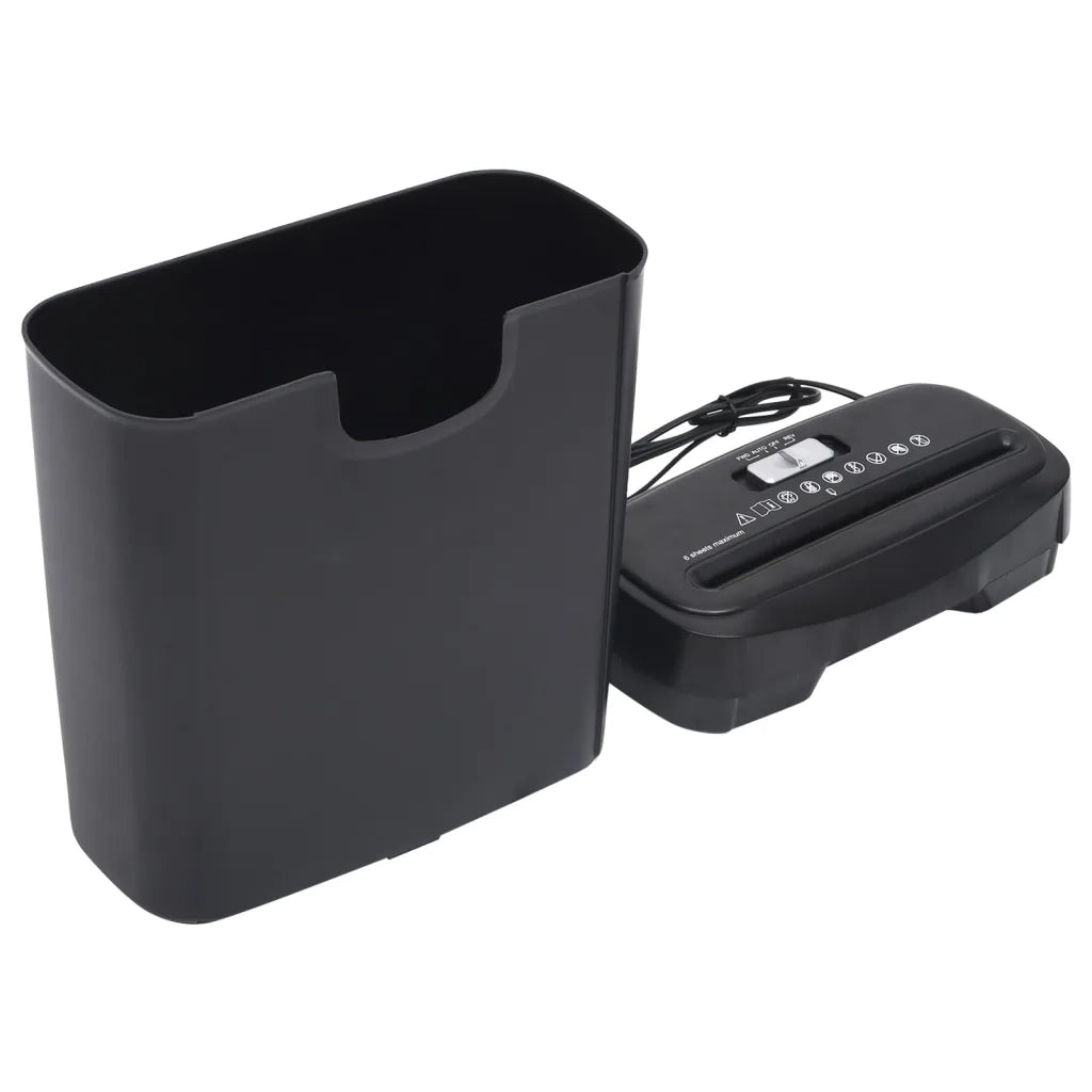 Tritadocumenti 6 Fogli Taglio a Strisce Nero CFW4470022