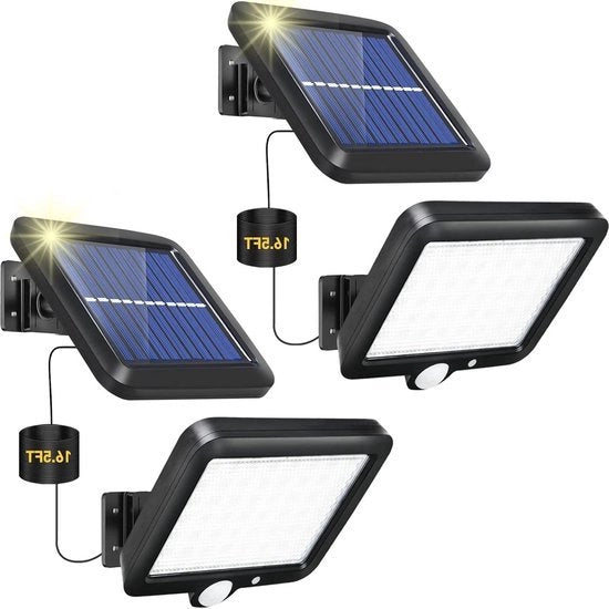 Illuminazione esterna a energia solare - Lampada esterna solare con sensore di movimento 3 modi LED Lampada solare da parete
