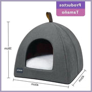 Letto per gatti in piuma grigio M con cuscino intercambiabile e lavabile