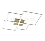 FOUR SQUARES APPLIQUE-PLAFONIERA 90 CM. ORO BRUNITO VERNICIATO 1162-90-OB