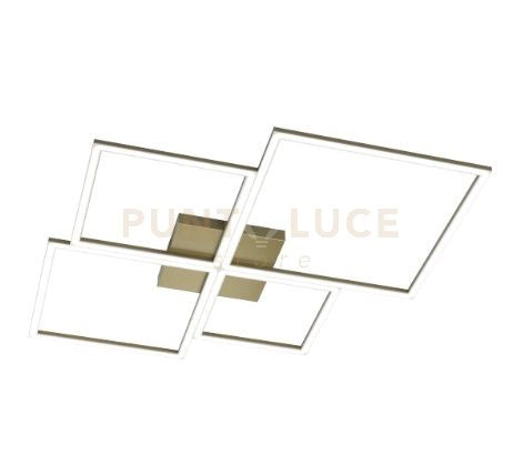 FOUR SQUARES APPLIQUE-PLAFONIERA 90 CM. ORO BRUNITO VERNICIATO 1162-90-OB