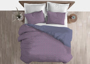 Copripiumino Sacco Piumone 100% Cotone Linea 3027 Fiori Provenzale - Matrimoniale - Grigio