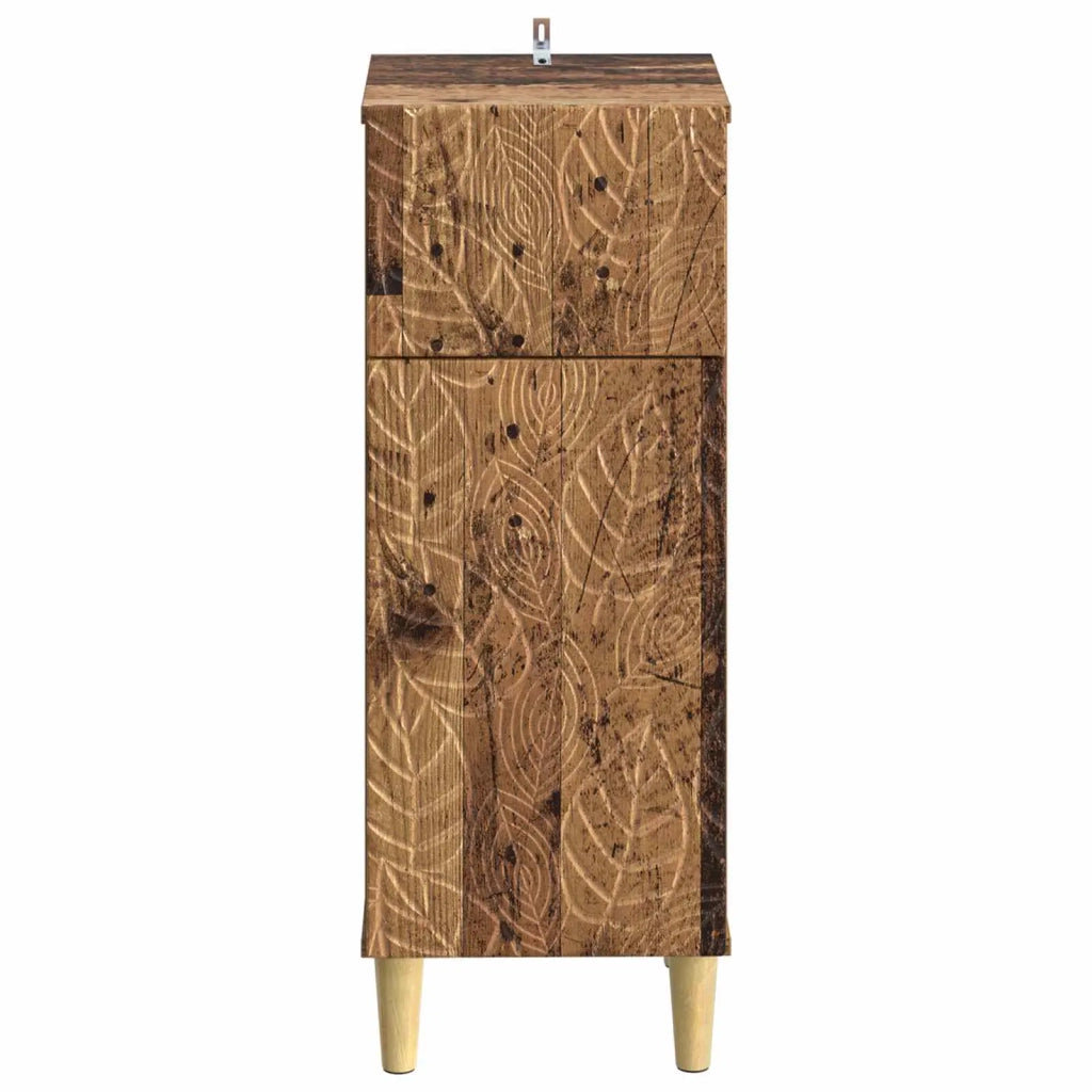 Mobiletto da Bagno DELFT Legno antico 30 x 31 x 80 cm 897053