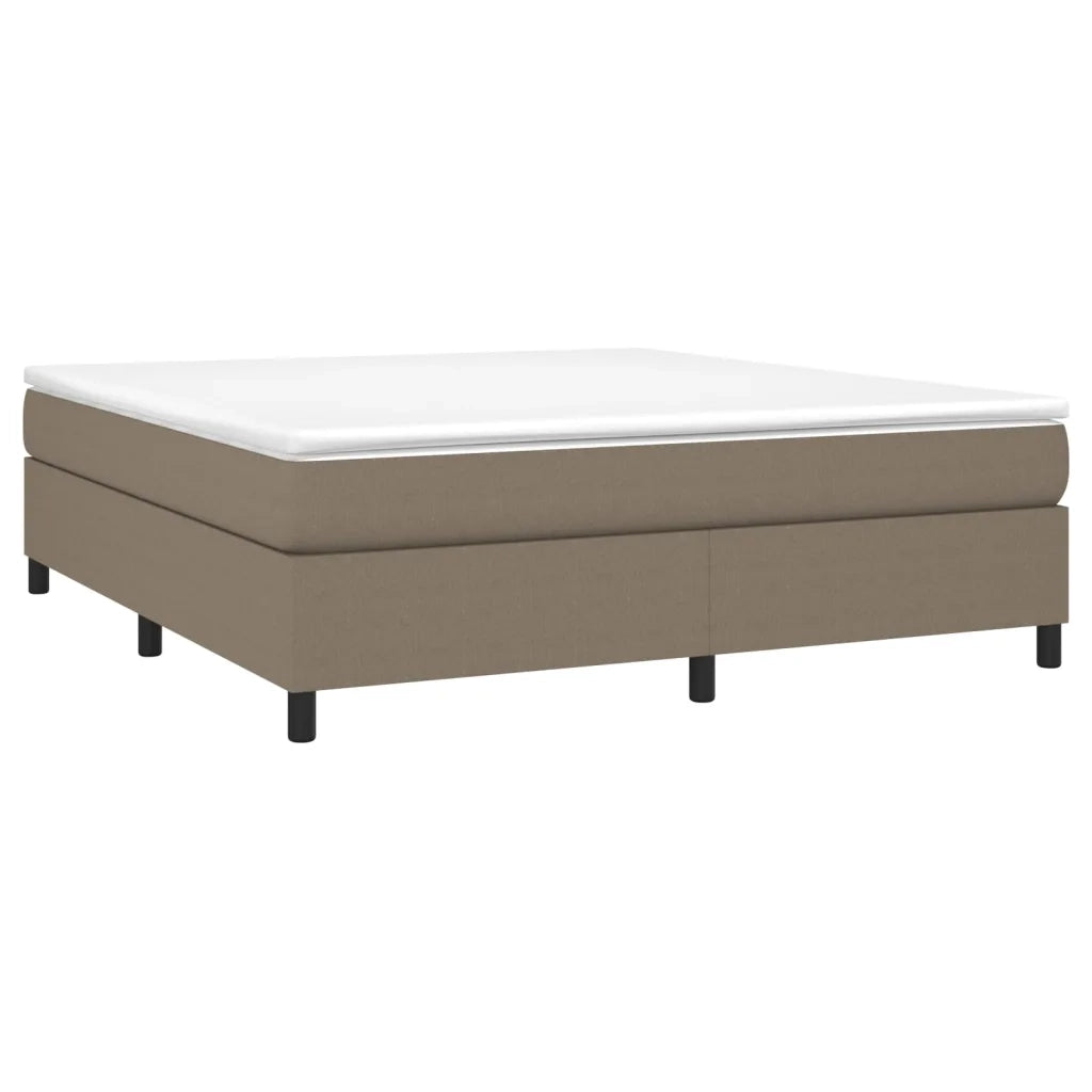 Giroletto a Molle con Materasso Tortora 180x200 cm in Tessuto 3144443