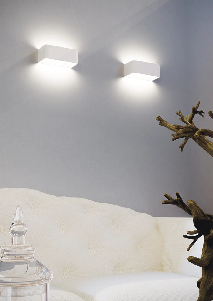 Applique LED da parete Icon Wall 7 7W 120° Switch 2700K/3000K/4000K Nero Opaco IP20 - Illuminazione decorativa per interni ad alta efficienza