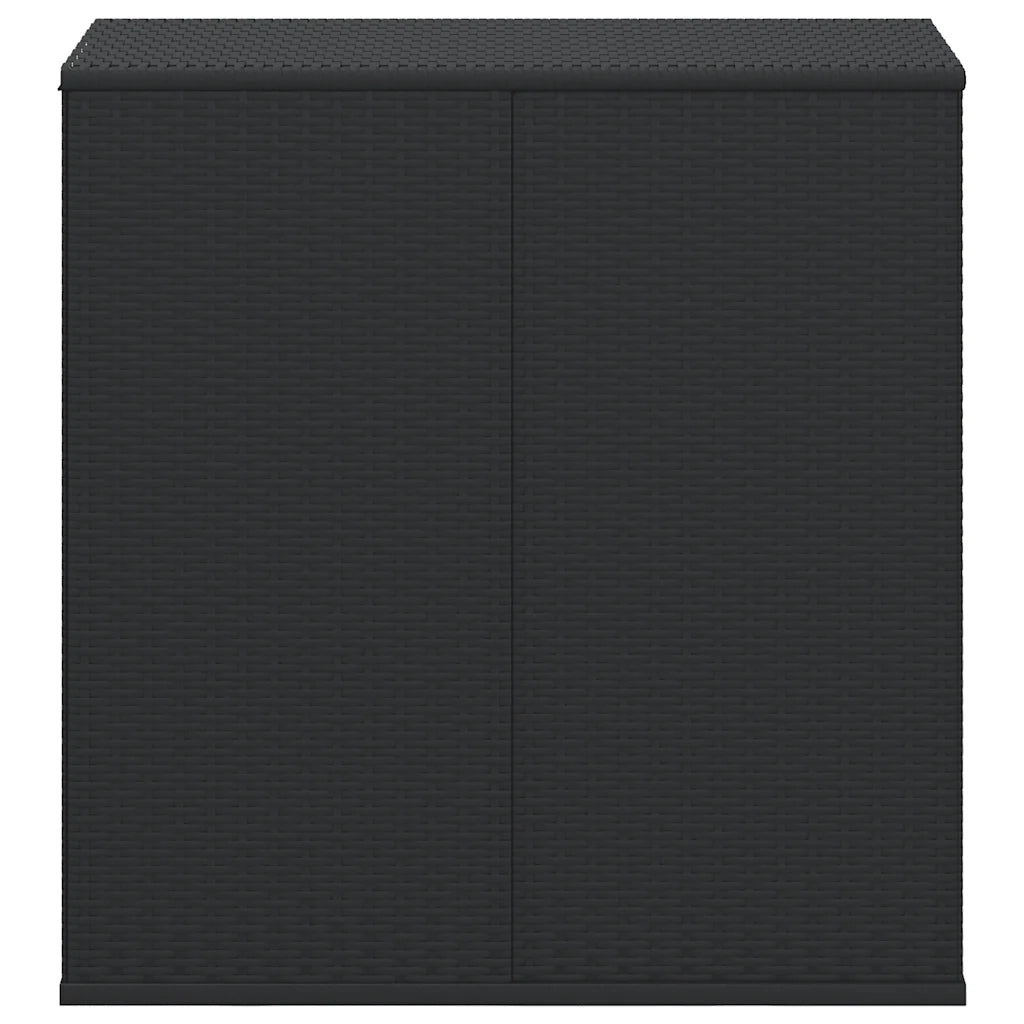 Contenitore Cuscini da Giardino Rattan PE 100x49x103,5 cm Nero cod mxl 68634
