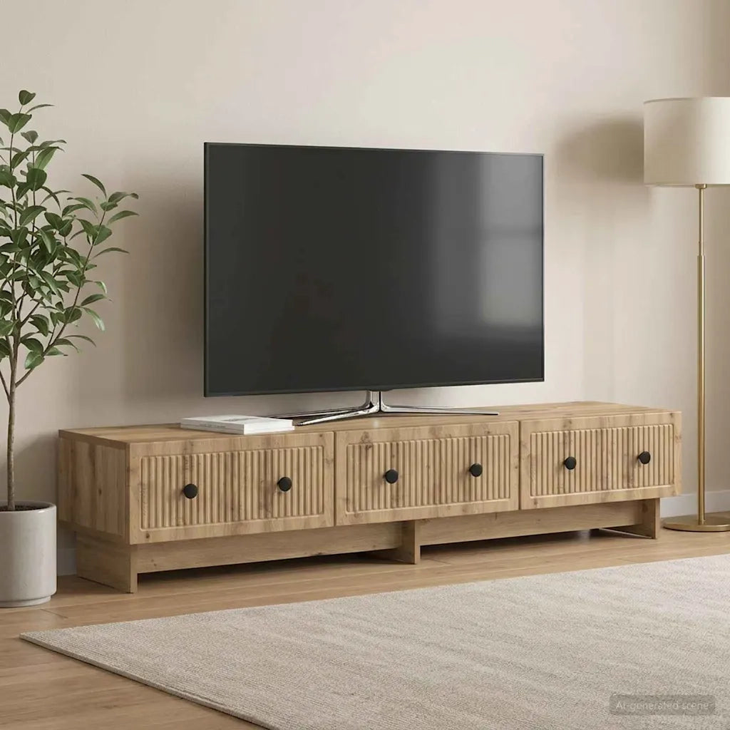 Mobile TV con cassetto Rovere Artigianale 147 x 34,5 x 30 cm 894024