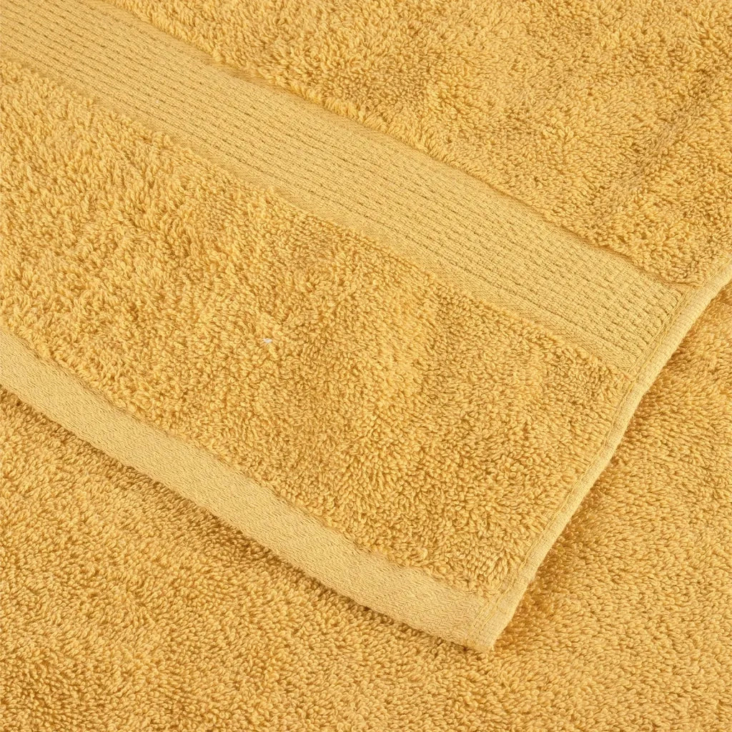 Asciugamani Premium SOLUND 4 pz Oro 50x100 cm 600 g/m² 137282