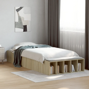 Giroletto-Struttura Letto Rovere Sonoma 75x190 cm in Legno Multistrato 964520