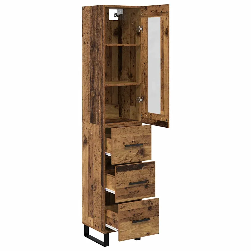 Credenza-Buffet-Armadio da cucina Legno vecchio 69,5 x 34 x 180 cm Legno multistrato 149529
