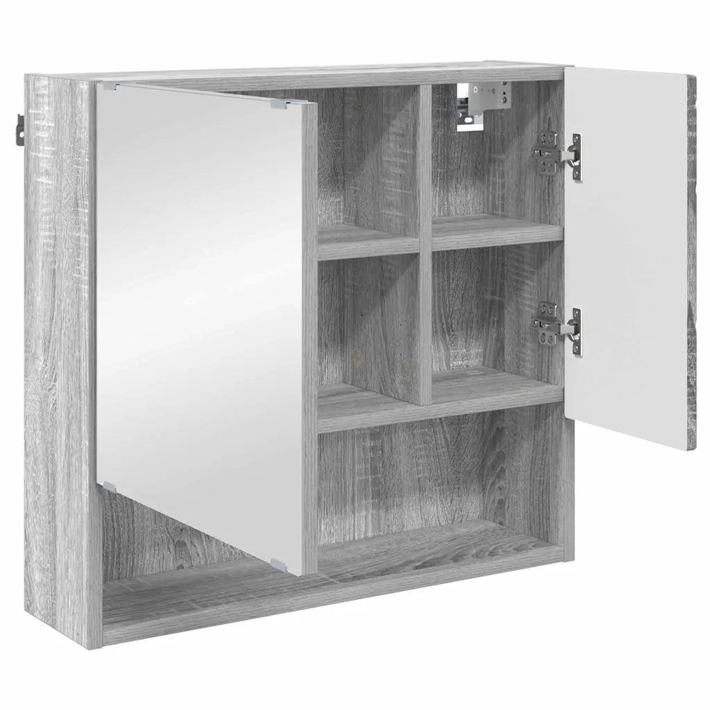Set di mobili per il bagno con cassetto 3 pcs Grigio Sonoma 3392959
