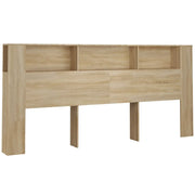Testiera | Testata con Scomparti Rovere Sonoma 220x18,5x104,5 cm