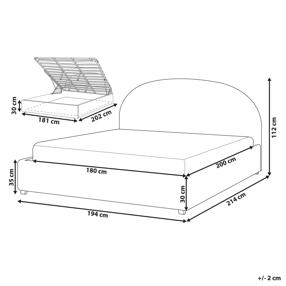 Letto contenitore matrimoniale di ciniglia imbottito tessuto azzurro retrò minimalista 180 x 200