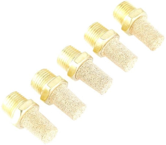 25 Stck/Insacco Vettore Magnetico Pneumatico Filtro di Scarico G 1/8 Bordo Esterno Filtro di Scarico Acustico
