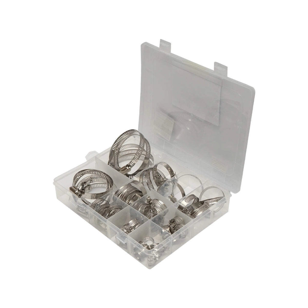 Set di fascette in acciaio inox 50 pezzi Breckner Germany