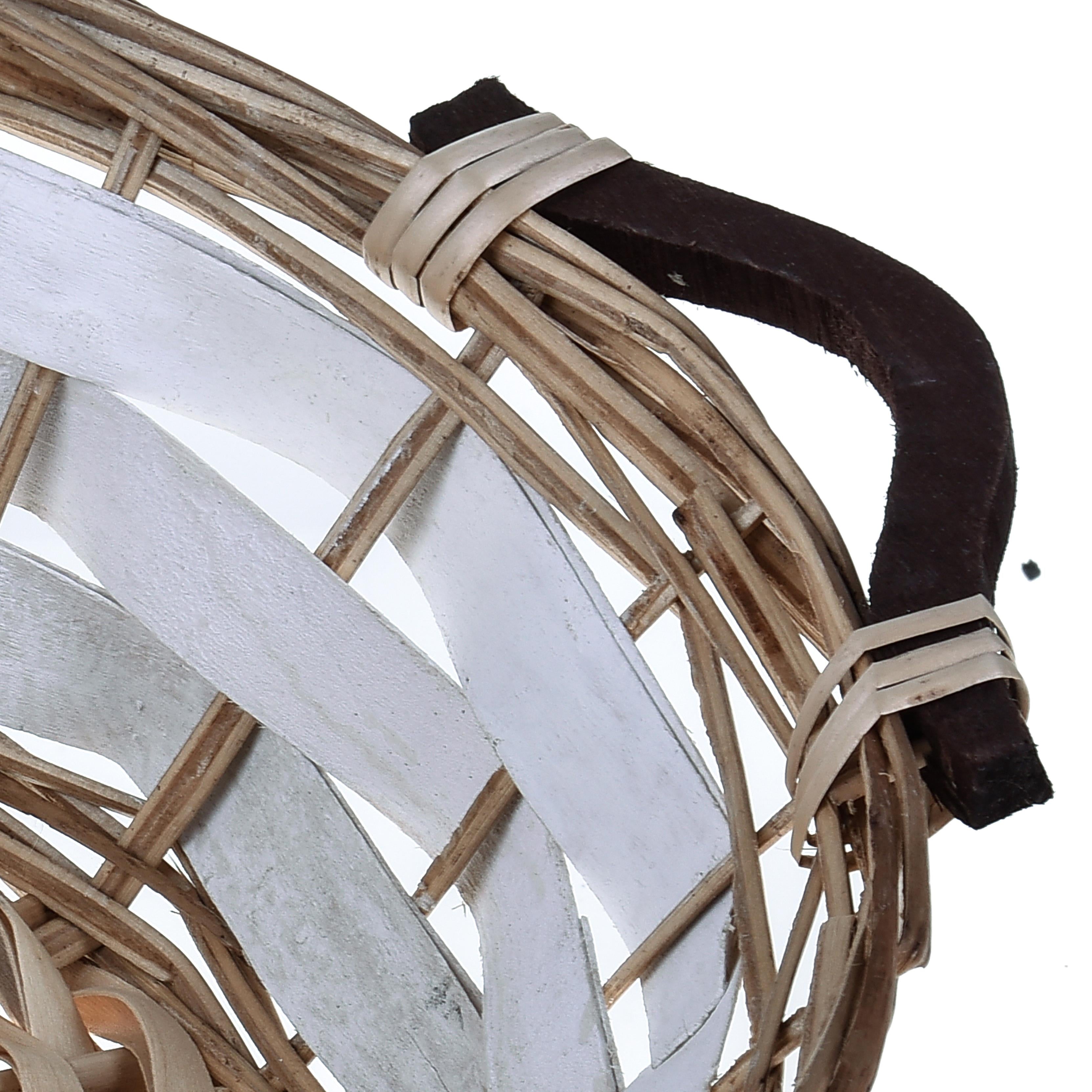 Set 2 Cesti Rotondi con Manici Ø 43 cm