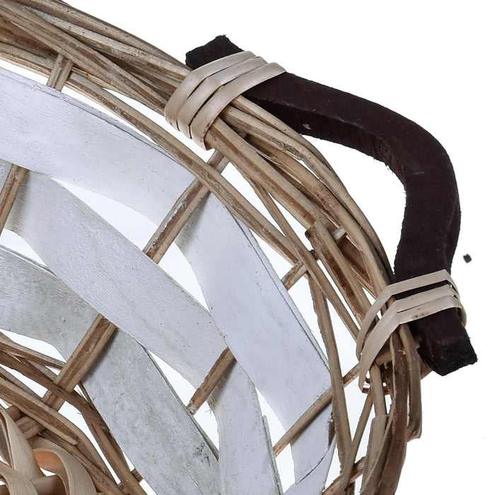 Set 2 Cesti Rotondi con Manici Ø 43 cm