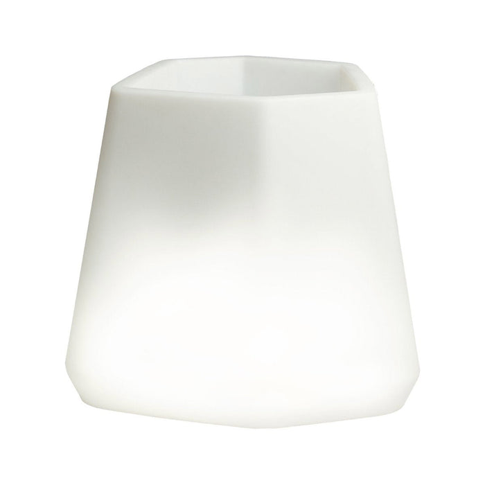 Vaso Luminoso da Giardino a LED 56x49x43 cm in Resina 5W Magnolia Bianco Caldo