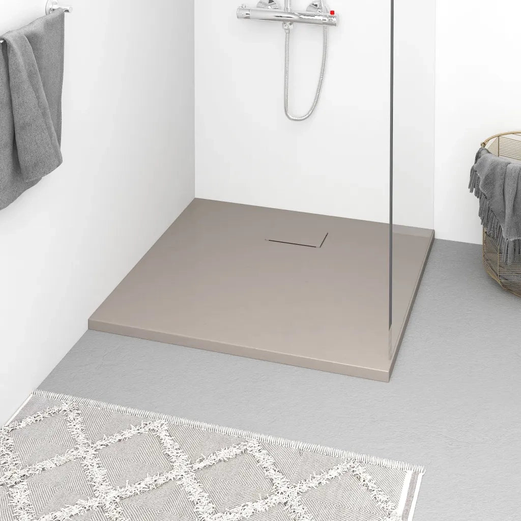 Piatto Doccia in SMC Marrone 90x80 cm CFW6357363