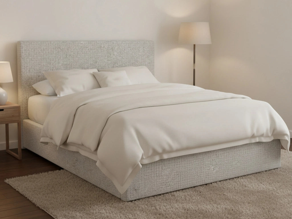 Carlisle, Letto Piazza e Mezza Sfoderabile Made in Italy, Grigio Chiaro