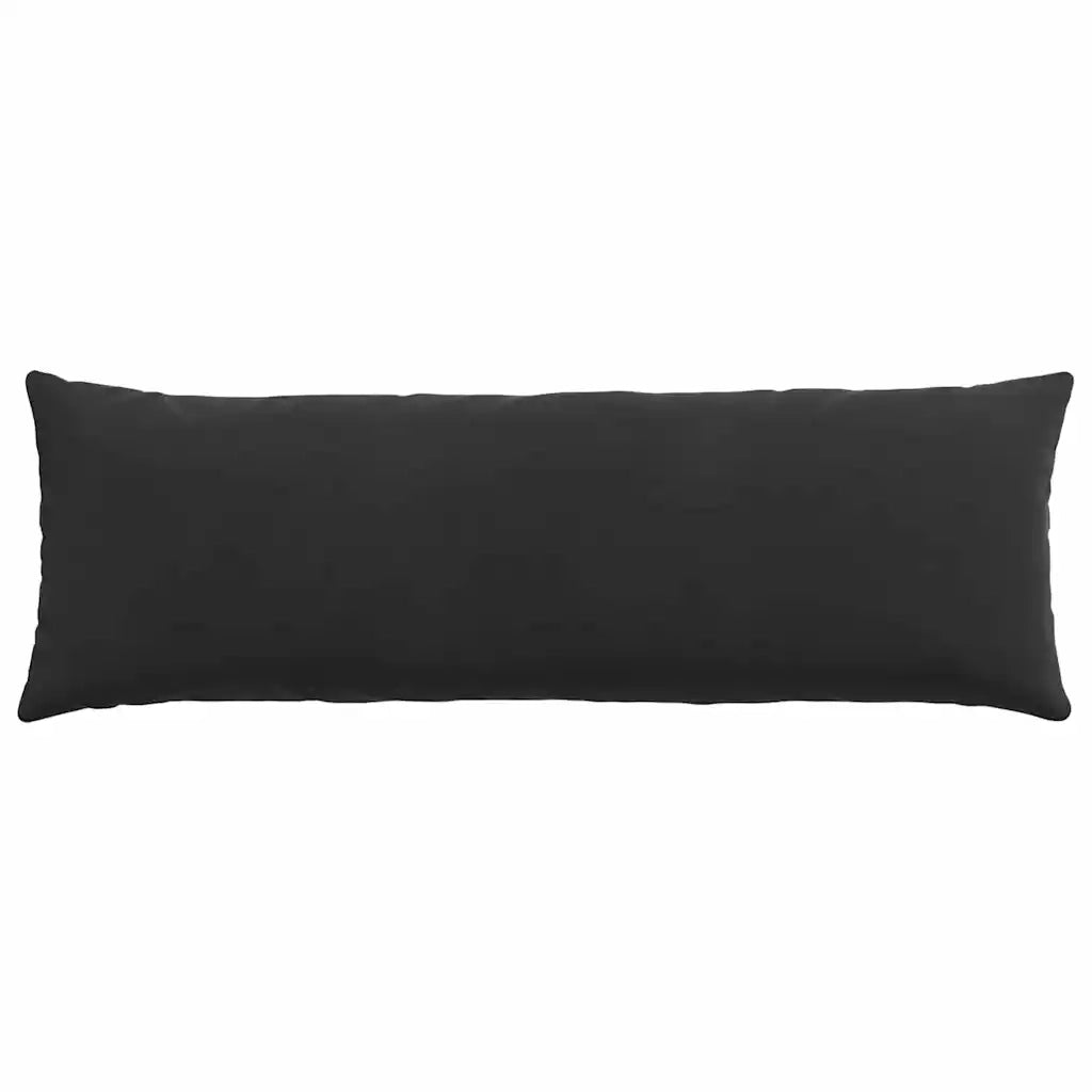 Cuscini da Divano 2 pcs Nero 120 x 40 cm Tessuto in Cords 42013805
