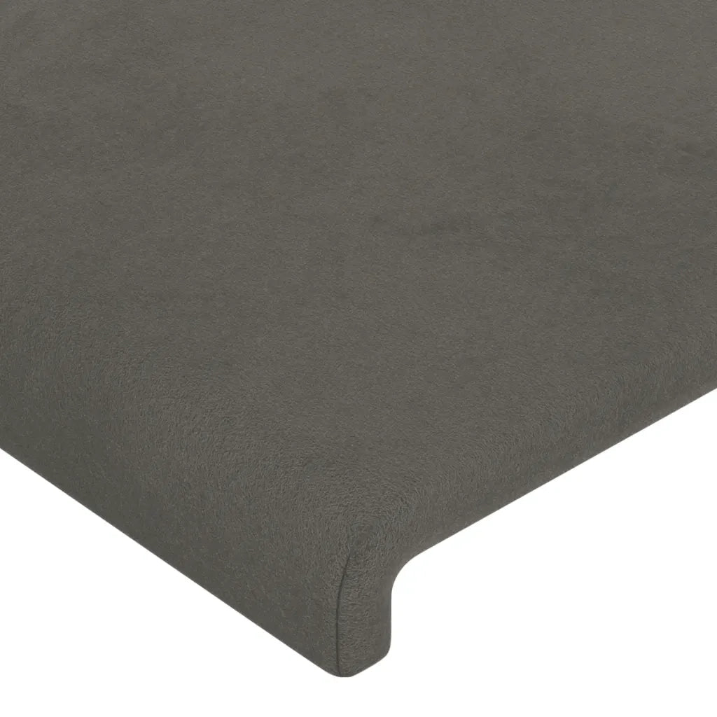 Testiera ad Orecchio Grigio Scuro 147x23x78/88 cm in Velluto 3116913