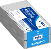 Epson SJIC22P(C): Ink cartridge for ColorWorks C3500 (Cyan)