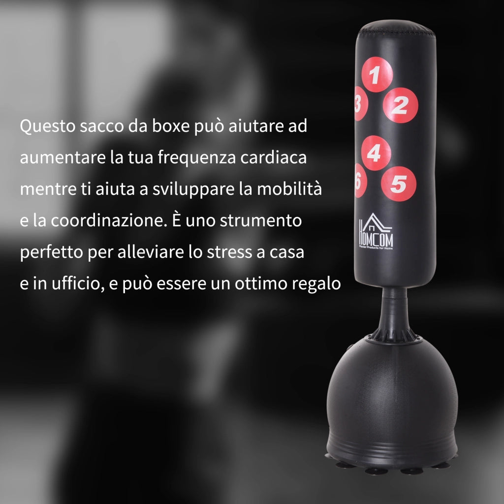 Sacco da Boxe da Terra ¨C Xylo ¨C 165cm Fit Boxe Arti Marziali Adulti Bambini