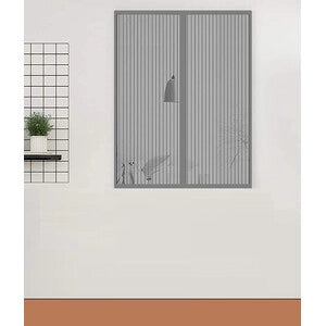 ZANZARIERA MAGNETICA P/FINESTRA 120X160CM GRIGIO- IRS- 1,0 pz