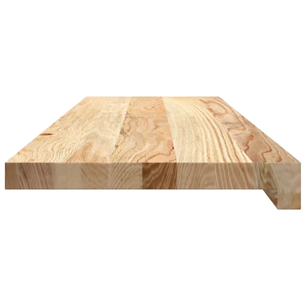 Davanzali 2 pz Non Trattati 80x30x2 cm Legno Massello di Rovere CFW7708377