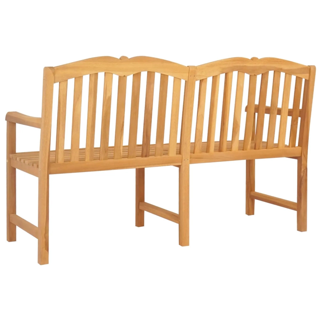 Panchina in legno intagliata a mano Naturale 150 x 60,5 x 95 cm