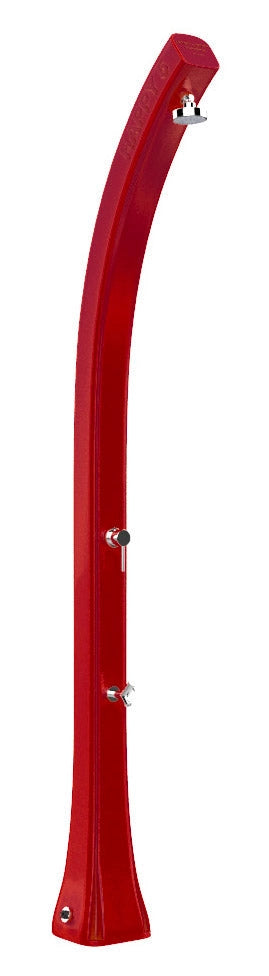 Doccia Solare da Giardino 28L Miscelatore e Lavapiedi Arkema Happy Five Ruby